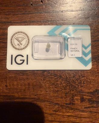 Diamante naturale Certificato IGI 0,31Ct