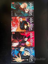 Jujutsu Kaisen lotto dei primi 4 volumi (da 1 a 4)