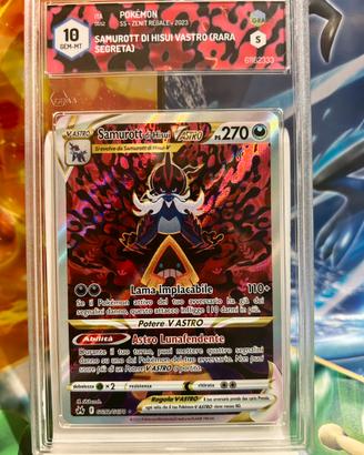 Samurott gg52/gg70 Pokemon Zenit Regale GRAAD 10