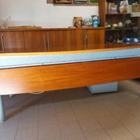 scrivania ufficio metallo legno con cassettiera