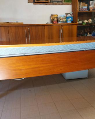 scrivania ufficio metallo legno con cassettiera