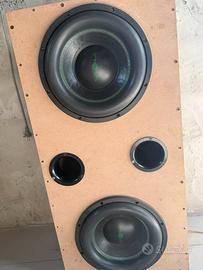 Coppia subwoofer ipnosis 32 cm 1400 watt rms