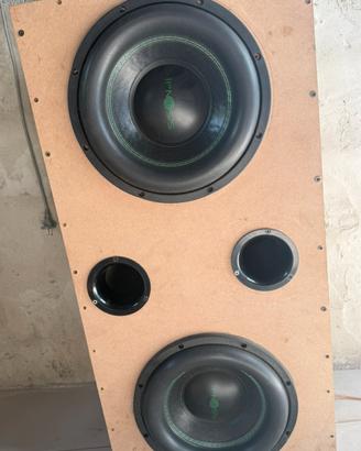 Coppia subwoofer ipnosis 32 cm 1400 watt rms