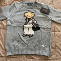 Maglione grigio RL con orsetto