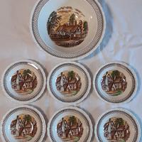Ceramica inglese Myott set da 6 macedonia dessert