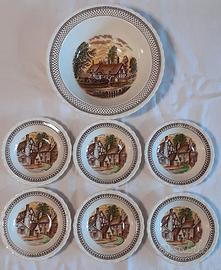 Ceramica inglese Myott set da 6 macedonia dessert