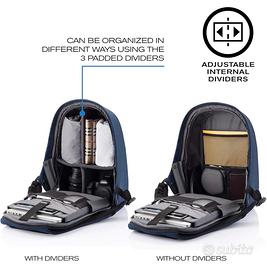 Zaino Antifurto Blu USB/Type C