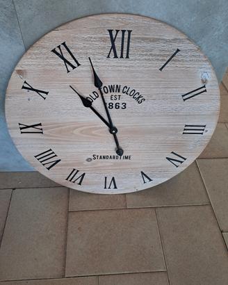 Orologio da parete grande stile shabby 60 cm