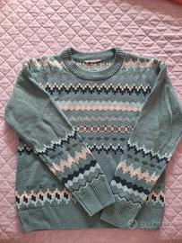 Maglione verde pastello-morbido e comodo