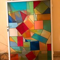 Porta di vetro piombato