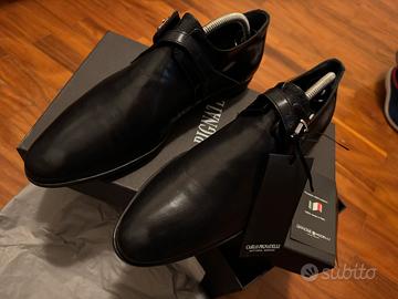 Scarpe nere e cintura uomo cerimonia 41,5 Carlo P.