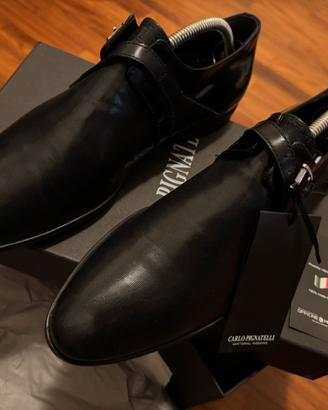 Scarpe nere e cintura uomo cerimonia 41,5 Carlo P.