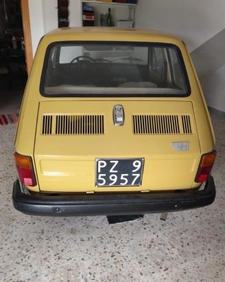 Fiat 126 Epoca – Targhe Originali Nere (PZ) – Otti