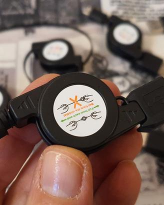 Cavi micro USB a molla estensibili auto nuovi