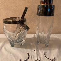 Shaker e secchiello ghiaccio in cristallo