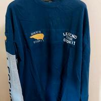 Maglietta Maniche Lunghe Cafe Racer Uomo XXL Blu