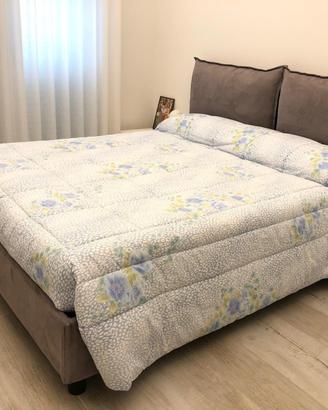 Letto matrimoniale con contenitore e materasso