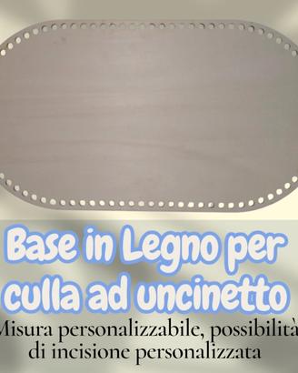 Base in Legno per Culla ad Uncinetto su misura 
