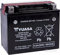 Yuasa YTX12-BS (WC), batteria senza manutenzione,