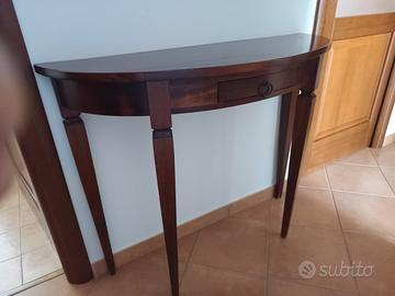 Consolle angolare semicircolare