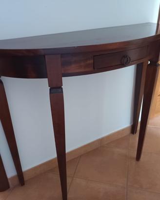 Consolle angolare semicircolare