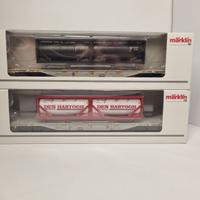 Marklin 47137 set 2 vagoni per container, NUOVI