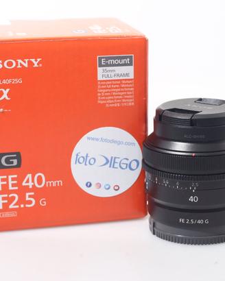 OBIETTIVO SONY FE 40 MM F/2.5 G. E-MOUNT. GARANZIA