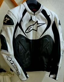 Giubotto in pelle motociclista 