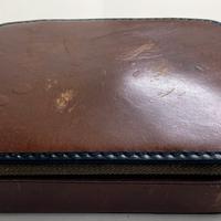 Beauty Case da Viaggio vintage in Pelle