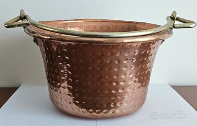 Paiolo per polenta/vaso fioriera  in rame