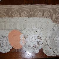 Lotto centro tavola centrini uncinetto