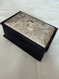 Scatolina in Argento 1000 e Velluto 10x7x4cm