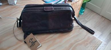 Beauty Case / Borsetta Portatrucco in Pelle Gusti