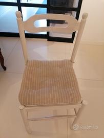 4 sedie in stile shabby  