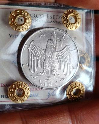 1 LIRA 1942  FDC PERIZIATA
