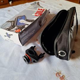 borsa da manubrio porta smartphone per bicicletta 
