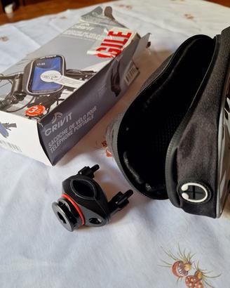 borsa da manubrio porta smartphone per bicicletta 