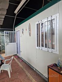 roulotte -copertura zincata -casetta cantiere