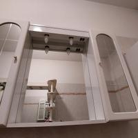 SPECCHIO CONTENITORE BAGNO CON DUE PENSILI LUCIDO