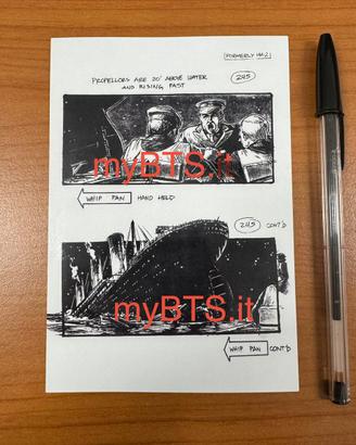 titanic - ristampa storyboards