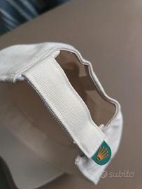 cappello bianco con visiera Rolex