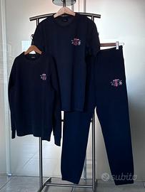 Set tuta + t-shirt bambino blu tg 12 Diesel