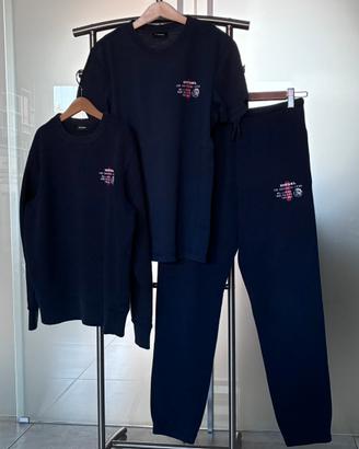 Set tuta + t-shirt bambino blu tg 12 Diesel