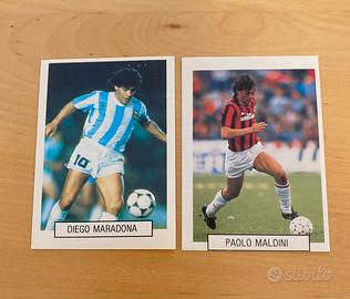 Maradona e Maldini Calcio flash Italia 90