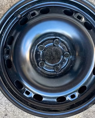 Cerchi in ferro nuovi Volkswagen da 15 pollici