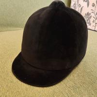 casco per equitazione ricoperto velluto