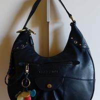 Originale MAZZINI, borsa tracolla vera pelle nera