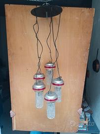 Lampadario a cascata Stilnovo anni sessanta 