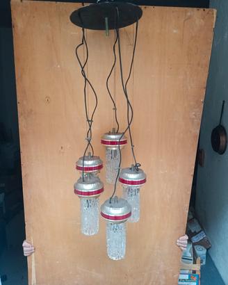 Lampadario a cascata Stilnovo anni sessanta 