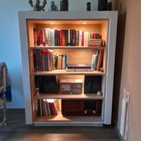 COPPIA DI LIBRERIE IN LEGNO CON LED